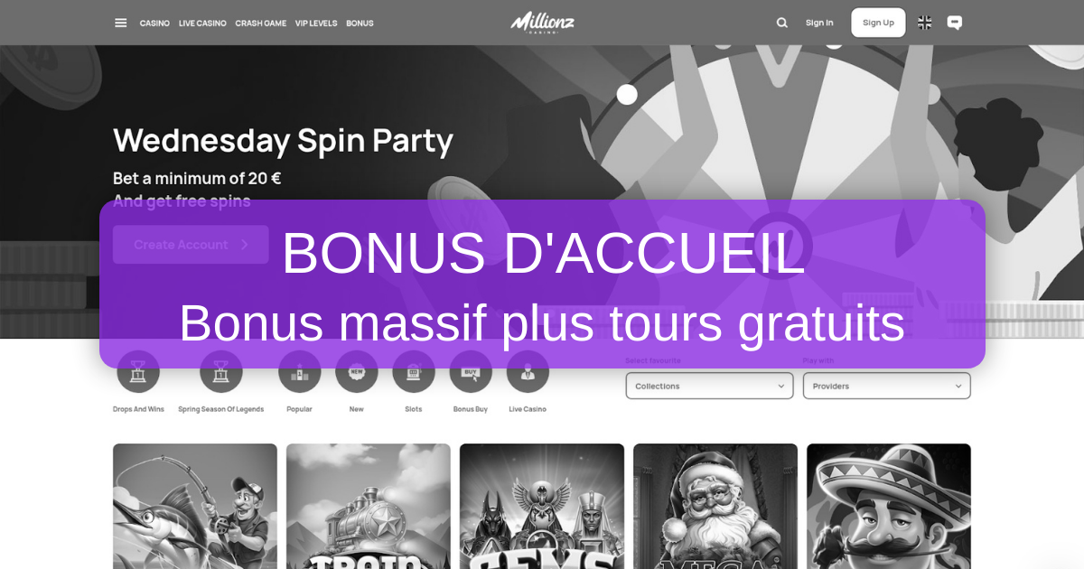 Millionz Casino France - Jeux en Ligne Premium